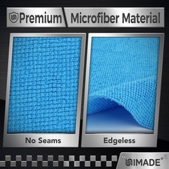 UNIMADE Shop Towels, 100 Pack Commercial Grade Work Rags Microfiber Towels for C