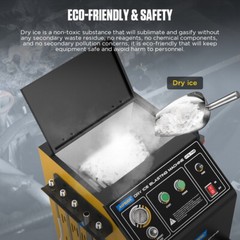 AUTOOL Dry Ice Blasting Cleaning Machine Dry Ice Blaster for Car Ships Aviation