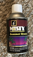 MISTY Dry Deodorizers Summer Breeze Aerosol Can 7oz 12 Pack
