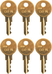Cat 74 Keys – Pack of 6 Keys
