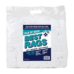 Arkwright W43 Cotton Tshirt Rags – 10 lb Bag – Soft Lint Free Cloths for Clea…