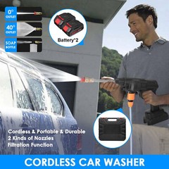 Electric High Pressure Water Spray Car Gun Portable Cordless Washer Cleaner Yard