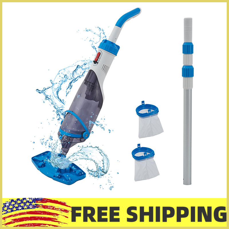 Pool Vacuum for Above Ground & in Ground Pool,Handheld Rechargeable Pool Cleaner