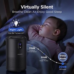 MOOKA Air Purifiers for Home Large Room up to 1076 ft², H13 True HEPA Air F