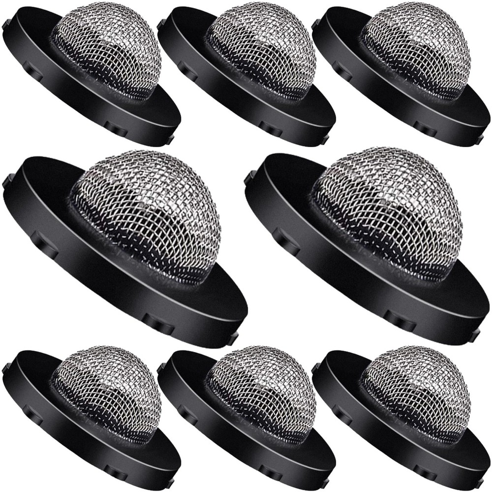 PAGOW 8 Pcs Hose Filter Washers, Stainless Steel Inlet 0.75 Inch, Black