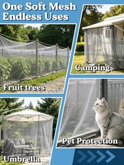 40x10ft Ultra fine Mosquito Net for Patio – Mesh Netting Screen for Outdoor