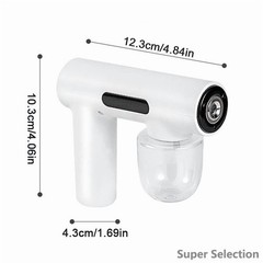 Portable Electric Spray Gun With Blue Light Rechargeable Fine Mist For Home