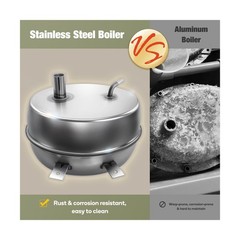 Newbealer Heavy-Duty Steam Cleaner, 5 Bar, Stainless Boiler, 20 Accessories |…