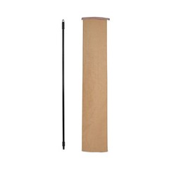 Boardwalk Fiberglass Broom Handle, Nylon Plastic Threaded End, 1″ diax60″, Black