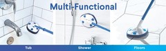 Extendable Tub & Tile Scrubber Refill, Diond-Shaped Head