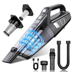 CKIKH Handheld Vacuum Cordless, 15000PA Strong Suction Hand Held Car Vacuum C…