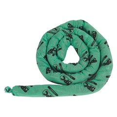 BRADY SPC ABSORBENTS HAZ124 Absorb Sock,Chem/Hazmat,12ft L,PK4 5TZW0