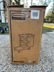 Rubbermaid Commercial High Capacity Janitorial Housekeeping Cart FG9T7500BLA
