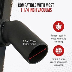 MP Maresh Products Vacuum Brush Attachment for Hardwood and Bare Floors or Walls