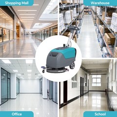 16″ Walk-behind Floor Scrubber Dryer Machine 24000 Sqft/h 11 Gal 24″ Squeegee