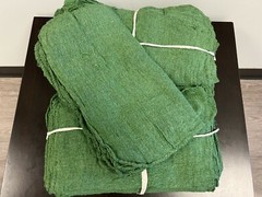 500 PIECES NEW GREEN INDUSTRIAL SHOP RAGS CLEANING TOWELS