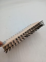Sparta Floor Scrub Brush Wood Block Polypropylene Bristles W/Scraper Blade New