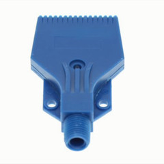 2Pcs Blue ABS Air Blower Air Nozzle Air Knife Wind 1/4” BSPT Plastic 3 Holes