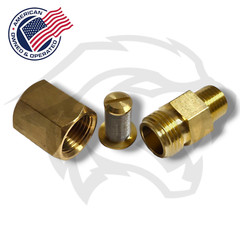 In-line Filter Brass 1/4″ Carpet Cleaning Wands & Hoses Truckmount Portable 2PC