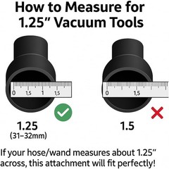 MP Maresh Products Vacuum Brush Attachment for Hardwood and Bare Floors or Walls