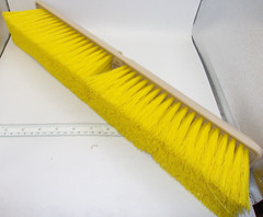 18″ YELLOW SYNTHETIC MEDIUM PUSH BROOM POLY #610175, 1869A