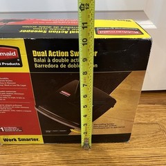 New In Box Rubbermaid Commercial 421388BLA 44 in. Dual Action Sweeper, Black