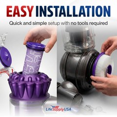 Dc41 Hepa Post-Motor Kit Replacement Compatible Dyson Dc41 Dc65 Dc66 Assembly