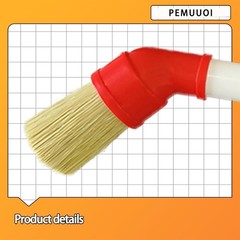 Lube Brush Applicator Swab (4-Pack), 11″ Plastic Handle and 45° Angled Design f