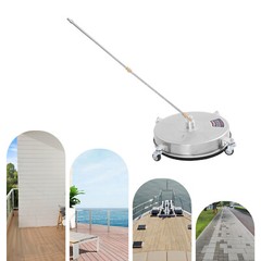 2-Nozzles Round Stainless Steel Surface Cleaner Surface Cleaning Machine 5000PSI