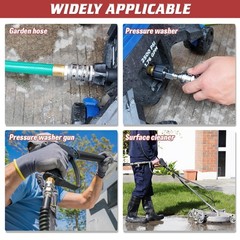 3/8″ Pressure Washer Quick Connect Kit, M22-14mm Swivel Fitting, 3/8″ Adapter…