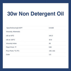 30W Non Detergent Oil – 5 Gallon Pail (18L – 4.75 GAL)