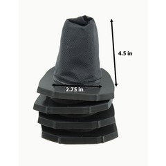 4-Pack F77 Vacuum Filters for Dirt Devil AD40077 Replacement Grey Mesh 4.5 Inch