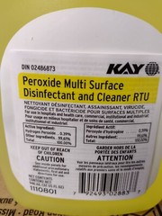 6pk Case Ecolab Virus Killer Peroxide Spray Surface Cleaner Disinfectant 32oz ea