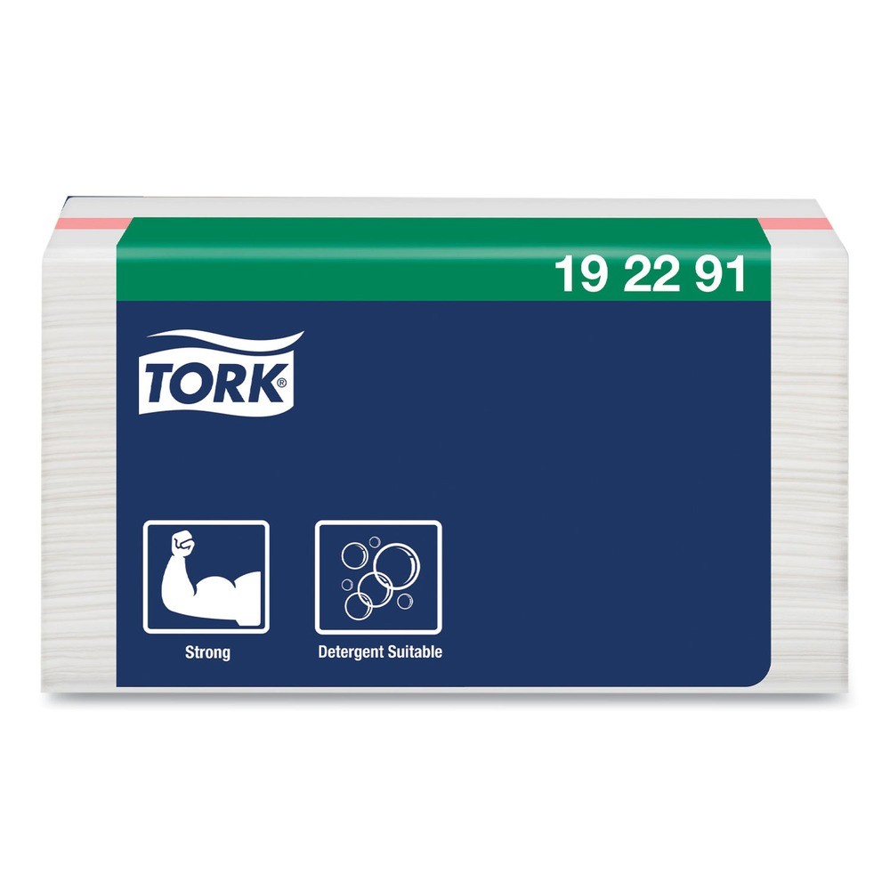 Tork 192291 Small Pack Foodservice Cloth – Unscented/White/Red Stripe (4/CT) New