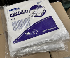 2 pk Kimtech Pure W4 Disposable Cleanroom Wipe 9″x9″ 33390, 2×100 Wipes