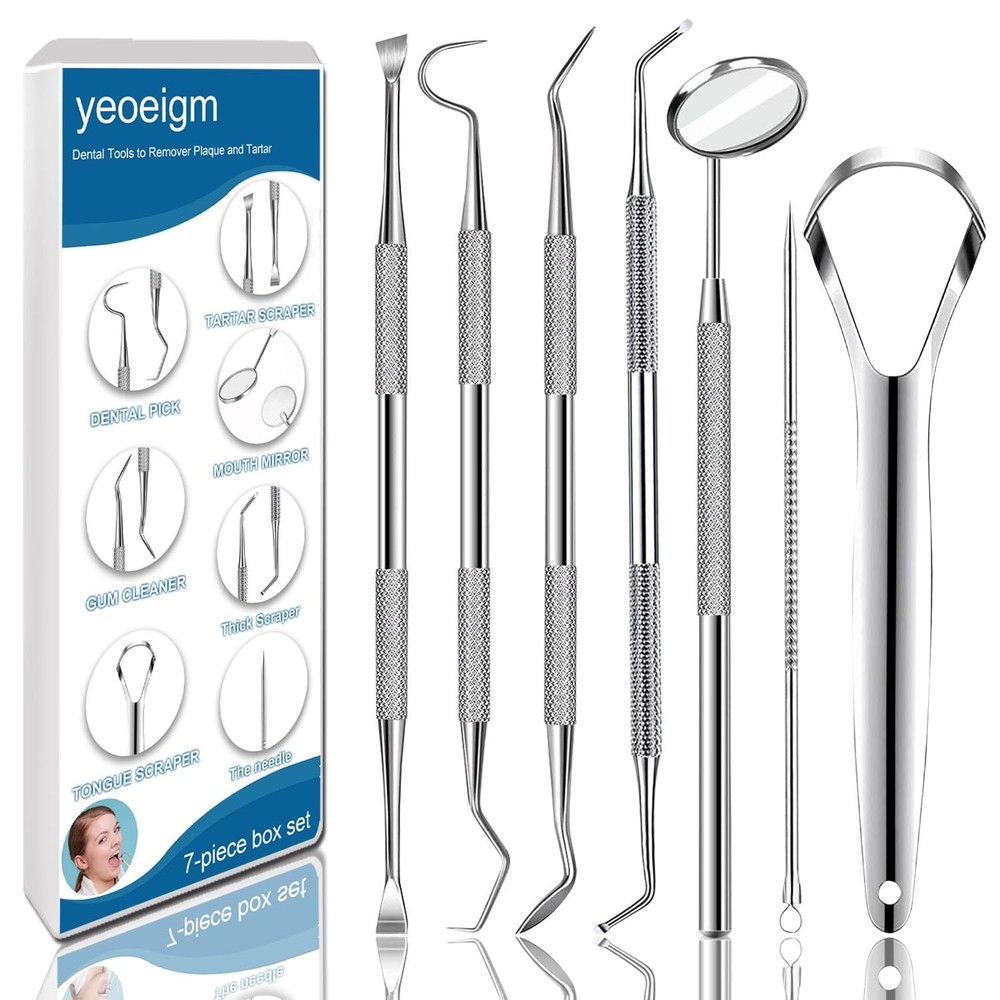 7pcs Dental Tools, Pick Teeth Cleaning Tools Hygiene true qualities