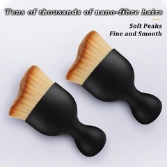 2-Piece Car Detailing Brush Set for Interior & Exterior Cleaning – Soft Bristles