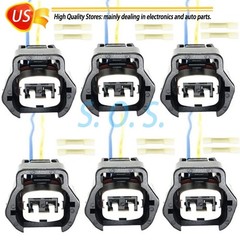 6Pcs Fuel Injectors Harness Connector Plug for Nissan Frontier Infiniti Mercurt