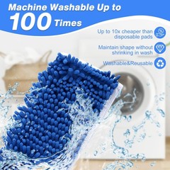 Mop Refills Compatible with O-Cedar Dual Action Flip Mop,SeaUncle Microfiber …