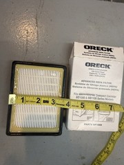 NEW Oreck HF1000 Filter, HEPA Buster B BB1000/BB1100 Series Exhaust , White OEM