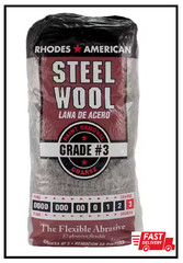 Coarse Grit #3 Steel Wool (12-Pad)