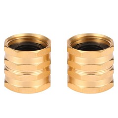 Sanpaint 2 Pack Garden Hose Adapter,Brass to Swivel, 3/4 inch