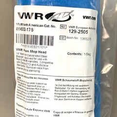 VWR 12 PACK! Foam Mop Heads For Roll-O-Matic Galvanized Steel 89032-176 150269