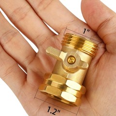 2 Pack Garden Hose Shut Off Valve – Extended Handle – 3/4″ 3/4 inches, 2