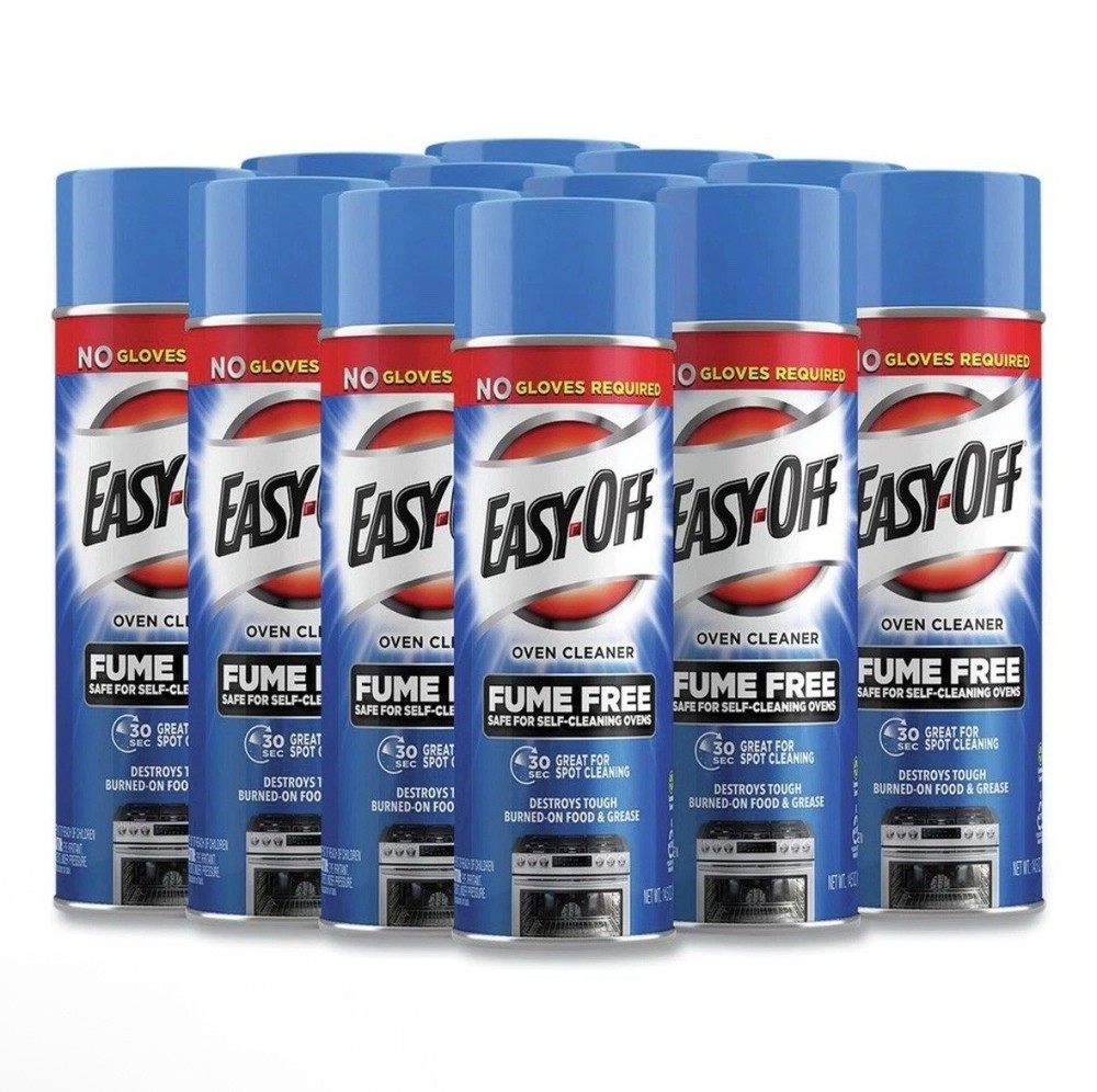 EASY-OFF 87977 14.5 oz. Aerosol Spray Fume-Free Oven Cleaner – Lemon Scent New