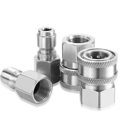 Hotop 2 Sets NPT 3/8 Inch Pressure Washer Quick Inch, Internal Thread