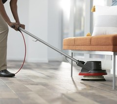 Commercial Orbiter Hard Floor Cleaner – 50ft Cord, 13in Wide Path, Versatile Use