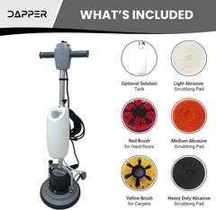 13″ Heavy-Duty Multi-Functional Floor Buffer Polisher Machine – Clean, Buff, Scr