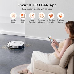 Ilife A30 Pro Robot Vacuum And Mop Self Emptying Station For 60 Days 5000Pa