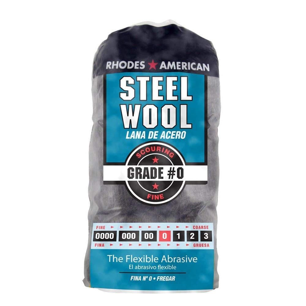 Fine Grade 0 Steel Wool Pads 12 Pack For Between Coats Sanding Finishing